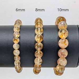 Natural Oval 8x6 mm Top Rich Yellow Citrine Bracelet