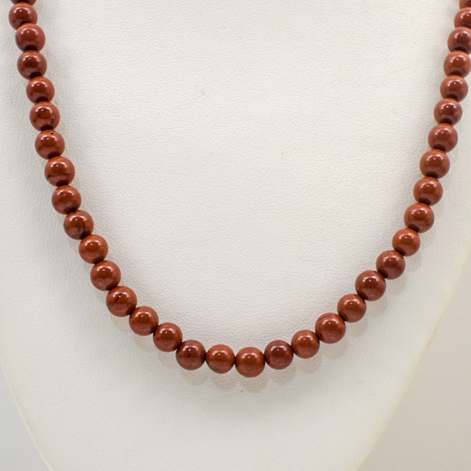 Natural 6 mm Red Jasper Bead Necklace18 inch 20 Inch 22 Etsy