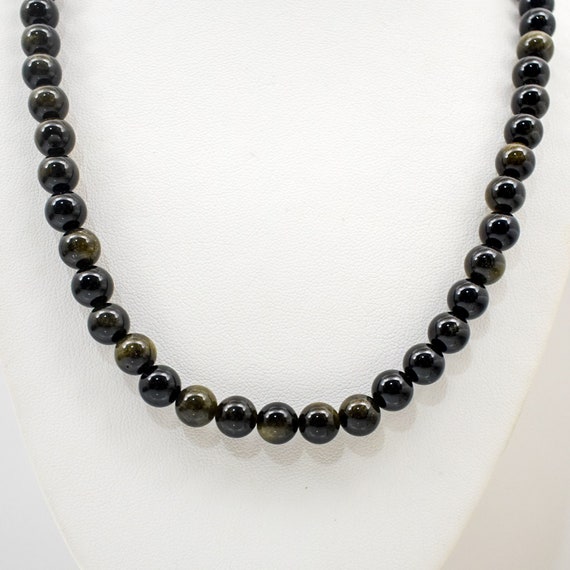 Snowflake Obsidian Necklace - Calesco Jewelry
