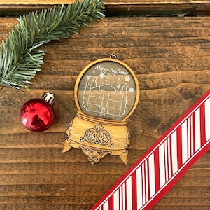Liebespaar Ornament - Schneekugel Ornament - Weihnachtsschmuck