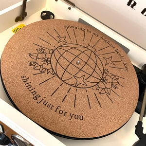 Vinyl Record Slip Mat - Cork Slip Mat - Folklore Slip Mat