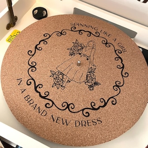 Vinyl Record Slip Mat - Cork Slip Mat - Red Slip Mat  - Vinyl Records