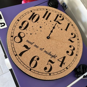Slip Mat - Vinyl Record Slip Mat - Cork Slip Mat - Midnight Slip Mat