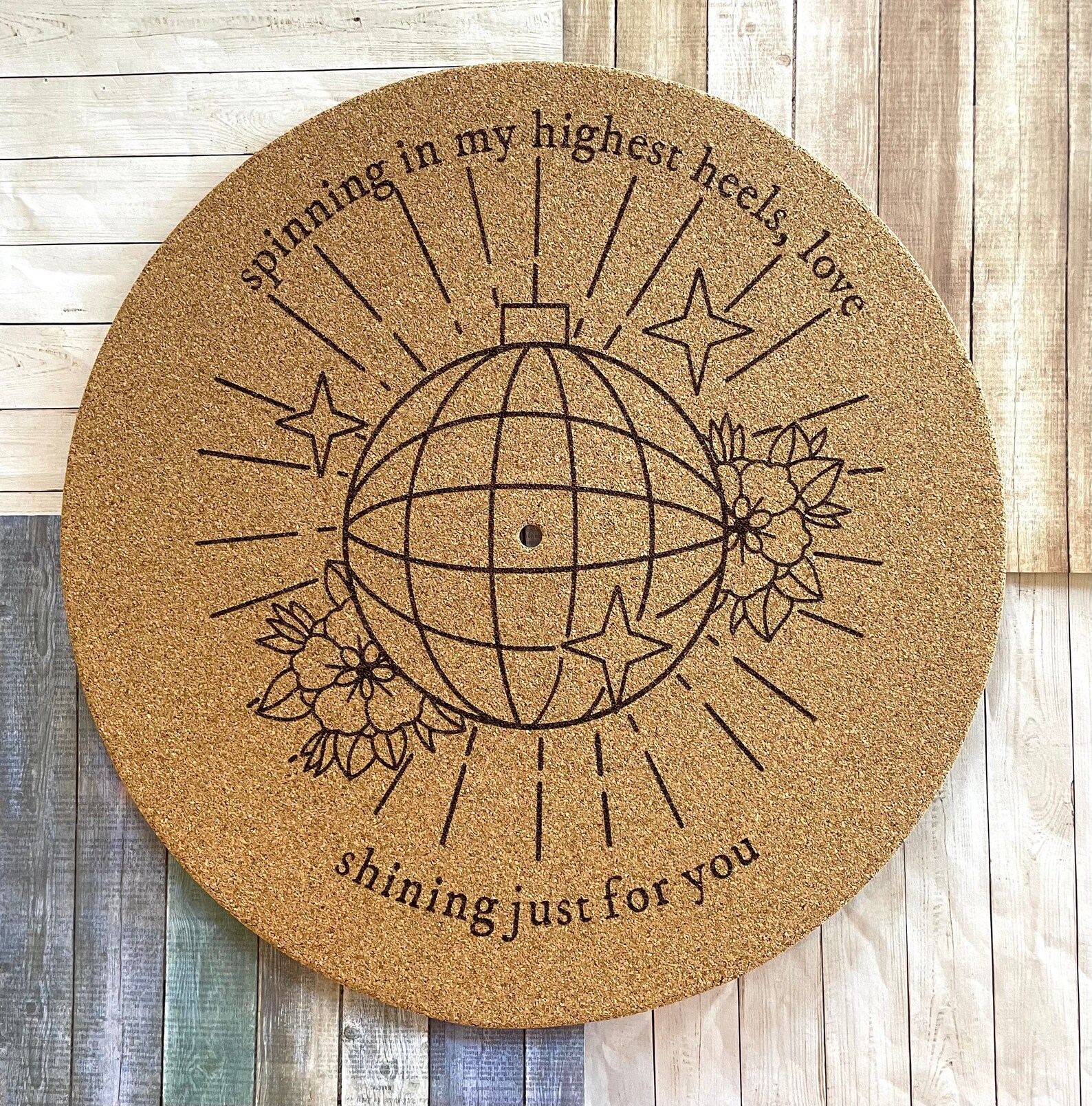 Vinyl Record Slip Mat Cork Slip Mat Folklore Slip Mat Etsy