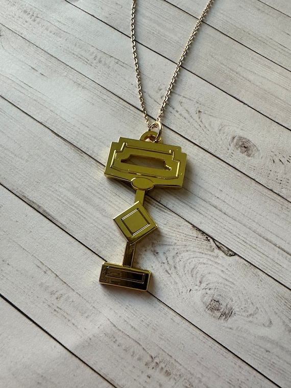 vaultroom KEY necklace　R Vault Key Necklace - Etsy