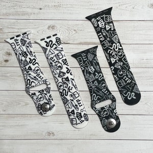 Snake Watch Band - Music Watch Band - Engraved Watch