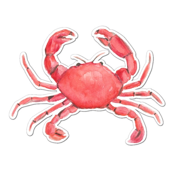 Red Crab Sticker | Animal Vinyl Stickers | Waterproof Sticker | Water Bottle Stickers |  Laptop Sticker | Maryland Sticker