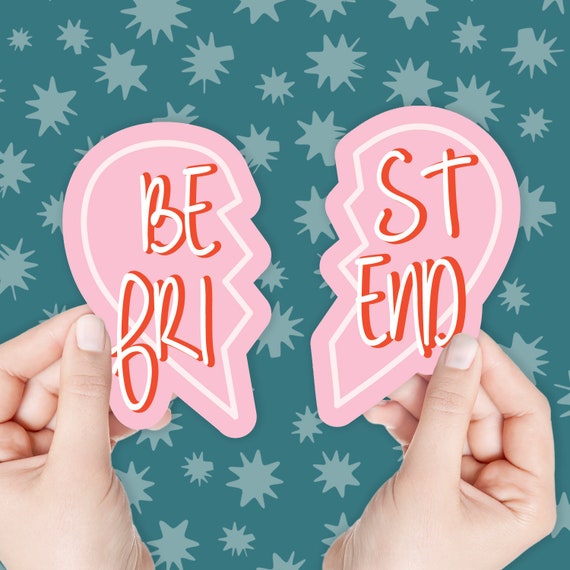 Best Friend Stickers Vinyl Stickers Laptop Stickers Etsy