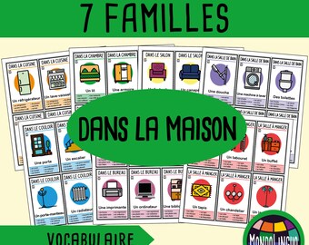 7 familles sur les objets Jeu à imprimer Version française | Etsy