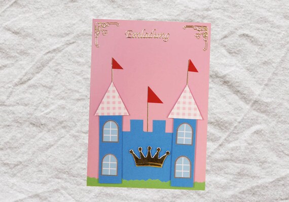 Einladungskarte Prinzessin Schloss Etsy