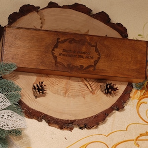 Storage Box Wooden Keepsake Box Knife box Personalized Engraved Box Storage Box Wedding knife box Wooden box for knife Wood box Handmade box