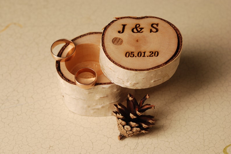Wooden Ring Box. Ring Box Wood. Rustic Ring Bearer. Wedding Etsy