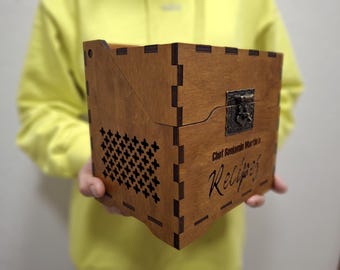 Personalized recipe box Recipe box and cards Recipe box with dividers Wood recipe box Vintage recipe box Engraved recipe box 4x6 recipe box