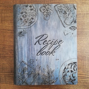 Gift for mom Personalized recipe book Recipe book Custom recipe book Family recipe book Wood recipe book Recipe book binder