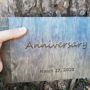 Wooden Personalized Photo Album | Wedding Polaroid Guest Book | Handmade Gift | Anniversary Gift | Gift for Him, Her | Boho, Rustic Wedding