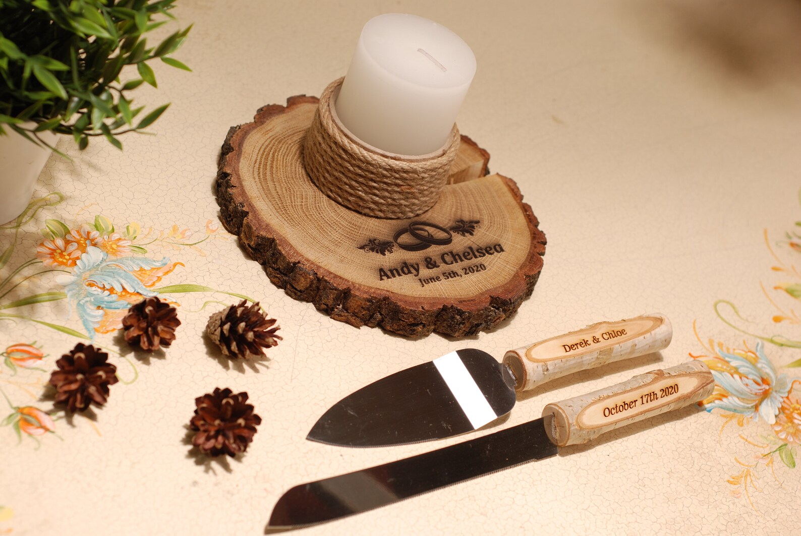 Wedding Candle Rustic Candle Wedding Centerpieces Rustic - Etsy