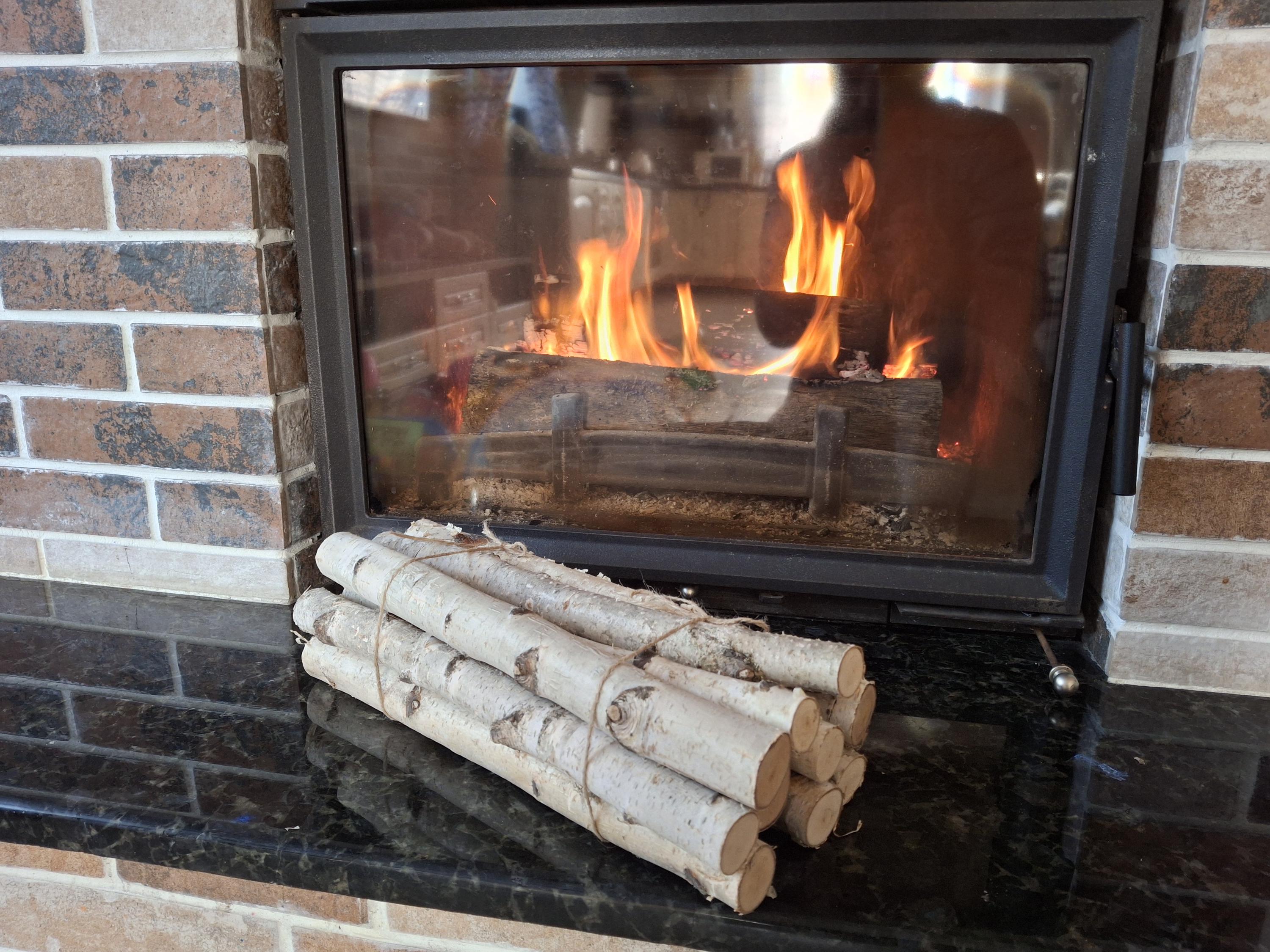 10 Birch Sticks Decor for Fireplace Wood Sticks Birch Tree Craft Birch ...