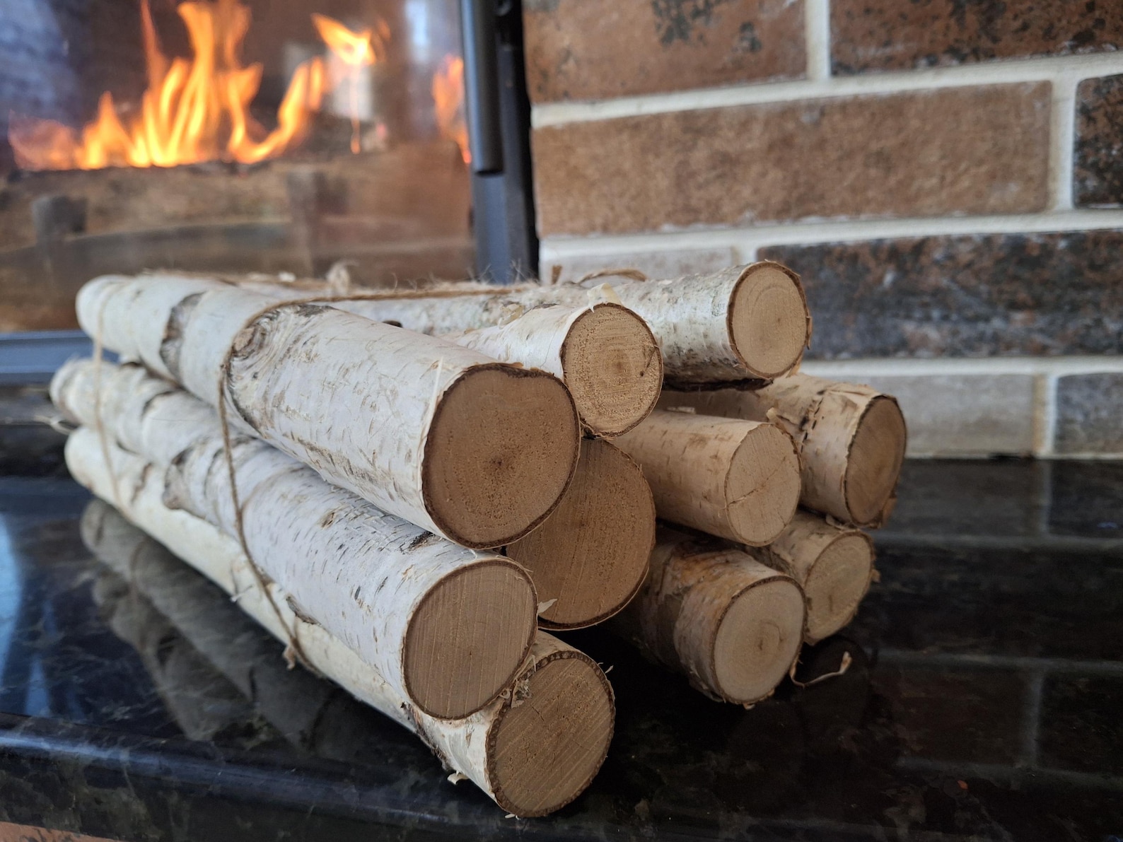 10 Birch Sticks Decor for Fireplace Wood Sticks Birch Tree Craft Birch ...