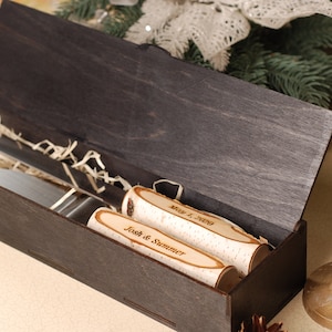 Juego de cuchillos para boda Juego de cuchillos para tarta Juego para servir tarta Servidor personalizado Cuchillo grabado Juego de servir para boda Juego para tarta de boda Cuchillo y servidor