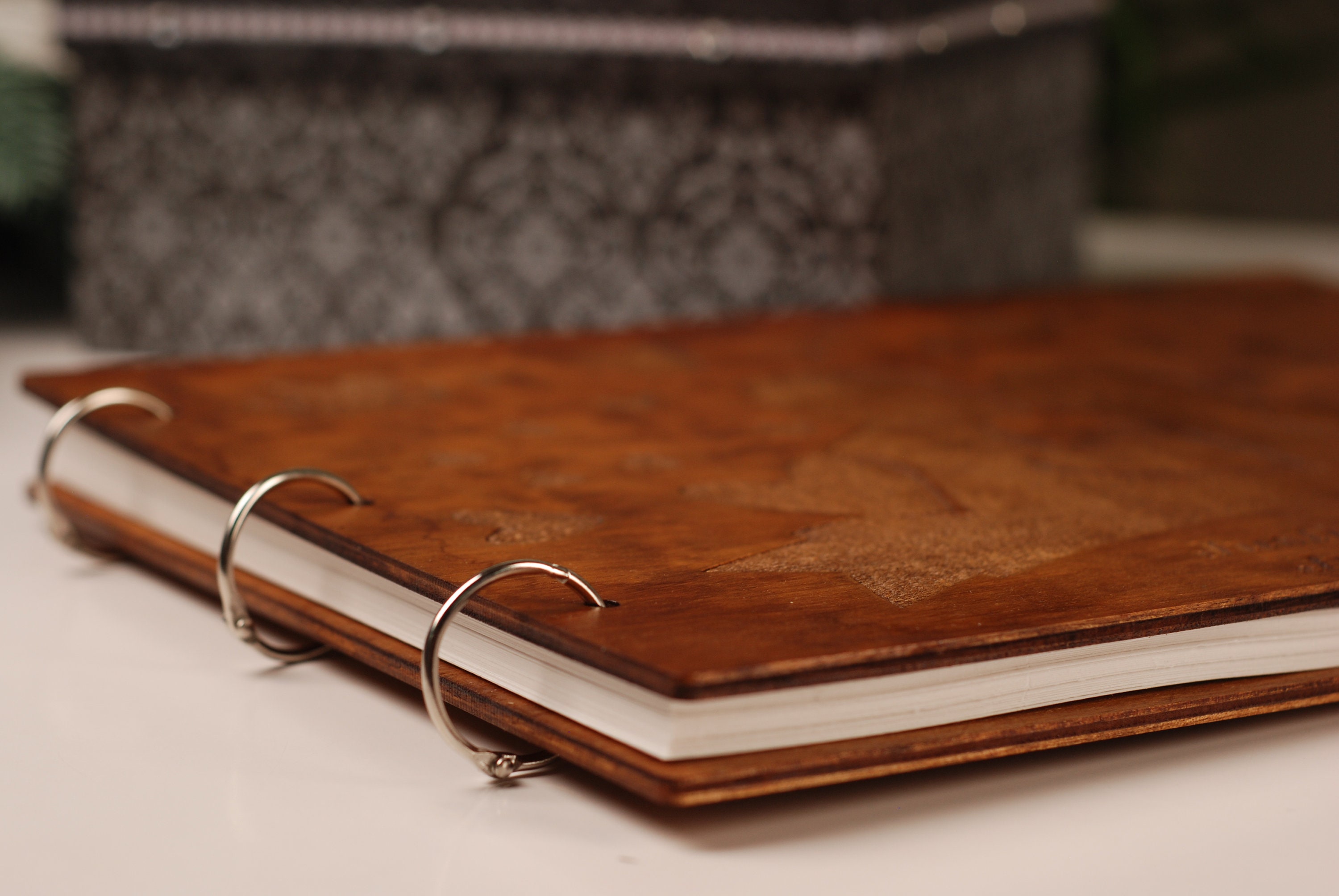 Wood photo book Wooden photo album Family photo album Wood Etsy