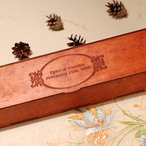 Caja de almacenamiento de cuchillos caja de cuchillos Caja para cuchillo de boda Caja de almacenamiento Caja de cuchillos de boda Caja de madera para cuchillo Regalo de boda Caja hecha a mano