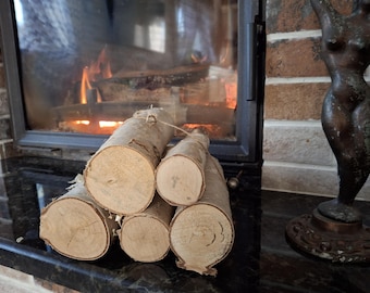 5 Birch logs White Wood logs Fireplace logs Craft birch White birch logs Decoration birch Craft logs Rustic wedding decor White birch