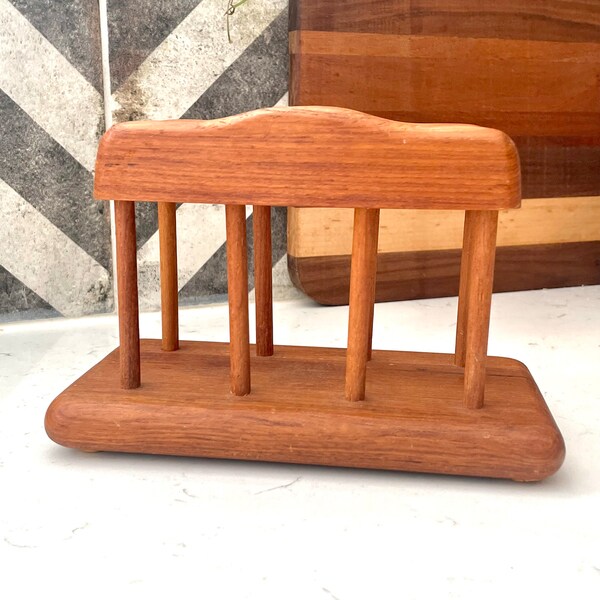 Vintage GoodWood Teak Napkin Holder