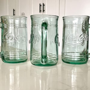 Coca-Cola ガラス製マグカップ 5個セット コカコーラのマグカップ - Etsy 日本