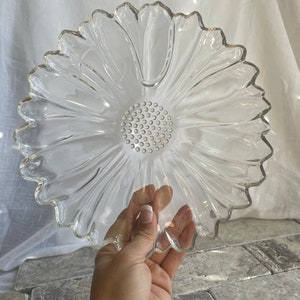 Vintage Hazel Atlas Sunflower Glass Plates
