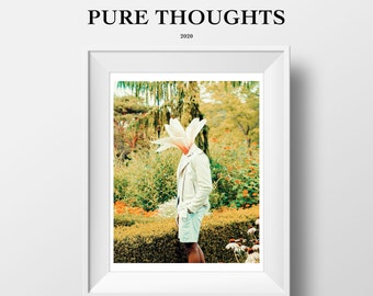 LIMITED EDITION: Pure Thoughts | 8.5x11 Print | Surreal Artwork | Wall Art Decor | Black Art | Melanin Art | Flower Art