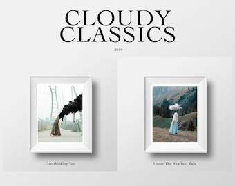 Limited Edition  Cloudy Classics Bundle Print Set: Surreal Cloud Art (11x14in) | Set of 2 Prints