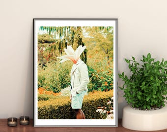 Limited Edition Pure Thoughts Print: Surreal Flower Melanin Art Print (8.5x11)