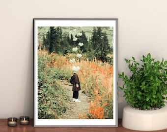 Limited Edition Affectionate Thoughts Print: Surreal Flower Cloud Art (8.5x11)