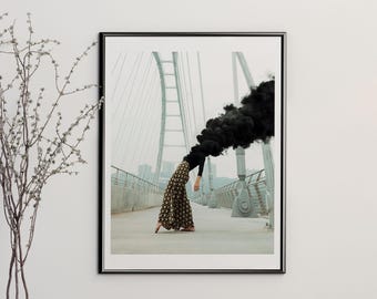 Limited Edition Overthinking Too Print: Surreal Cloud Art Print (11x14in)