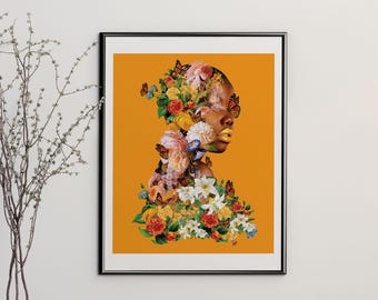 Garden Of Illuminance Limited Edition Print: Surreal Melanin Flower Art Print