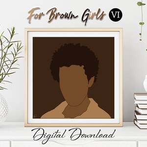 Digital Download Print Black Girl Magic African American Wall Art Afro Art Hair Black Woman Art FOR BROWN GIRLS 6