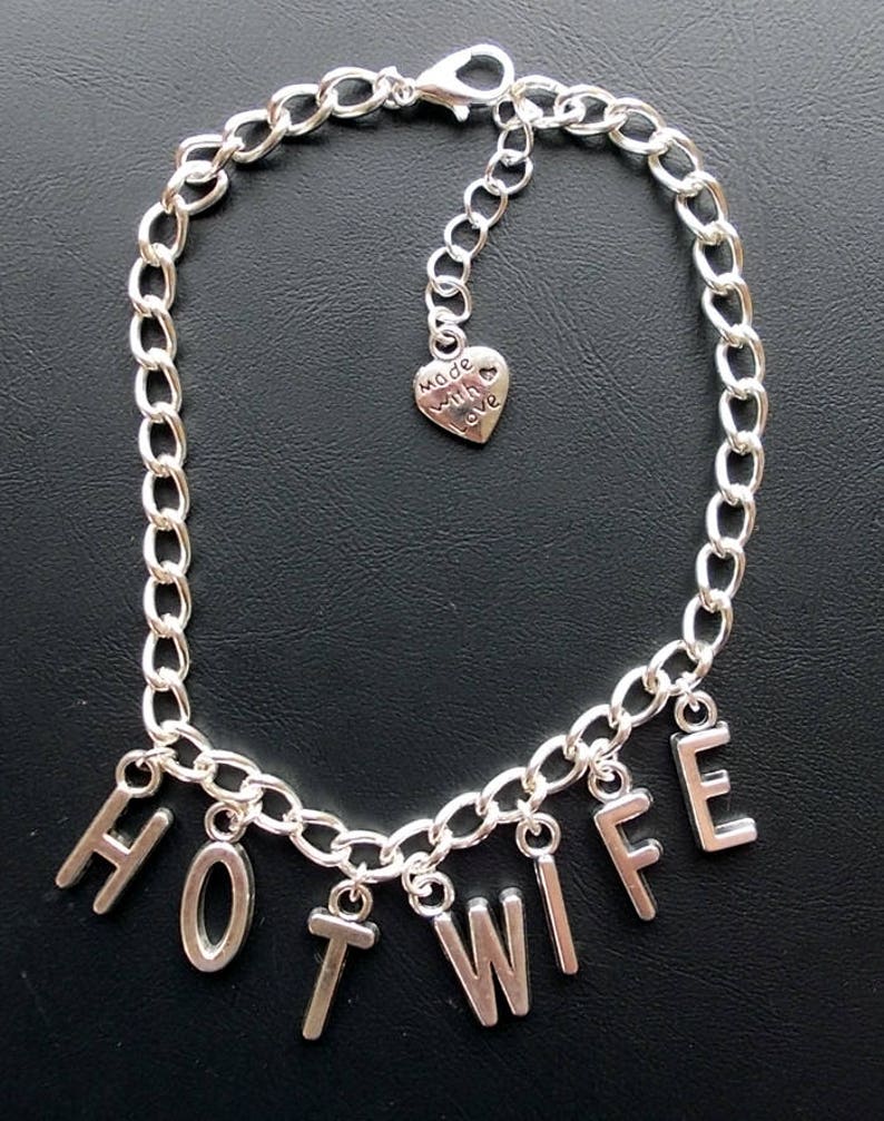 Silver HOTWIFE Alternative Lifestyle Anklet / Bracelet Etsy