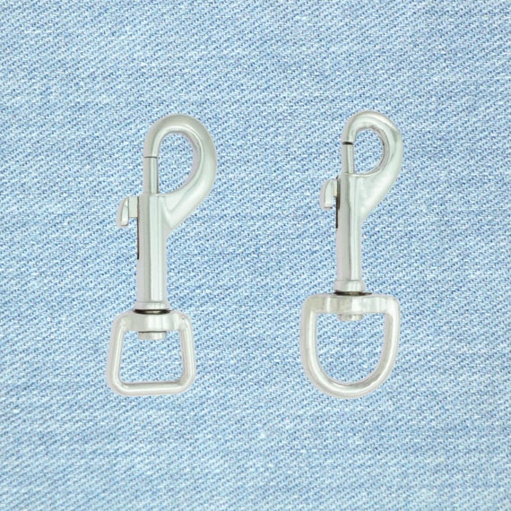 Silver Dog Leash Lead Hardware Snap Hooks Bolt Snaps Leash Snaps