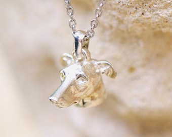 Collar charms galgo plata 925 para ella regalo