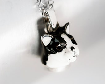 Charms necklace cat silver 925