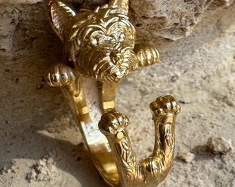 Anillo Yourshire personalizado en plata y bronce hecho a mano en Italia