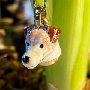 Charms necklace Jack Russell terrier silver 925 for her gift Labrador image 7