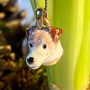 Charms necklace Jack Russell terrier silver 925 for her gift Labrador image 3