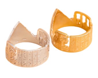 Anillo de plata 925 con el horizonte de Egipto