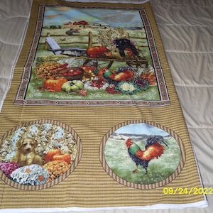 Fall fabric panel