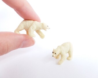 plastic polar bear figurines