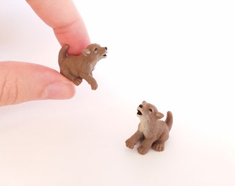 small plastic dog figures