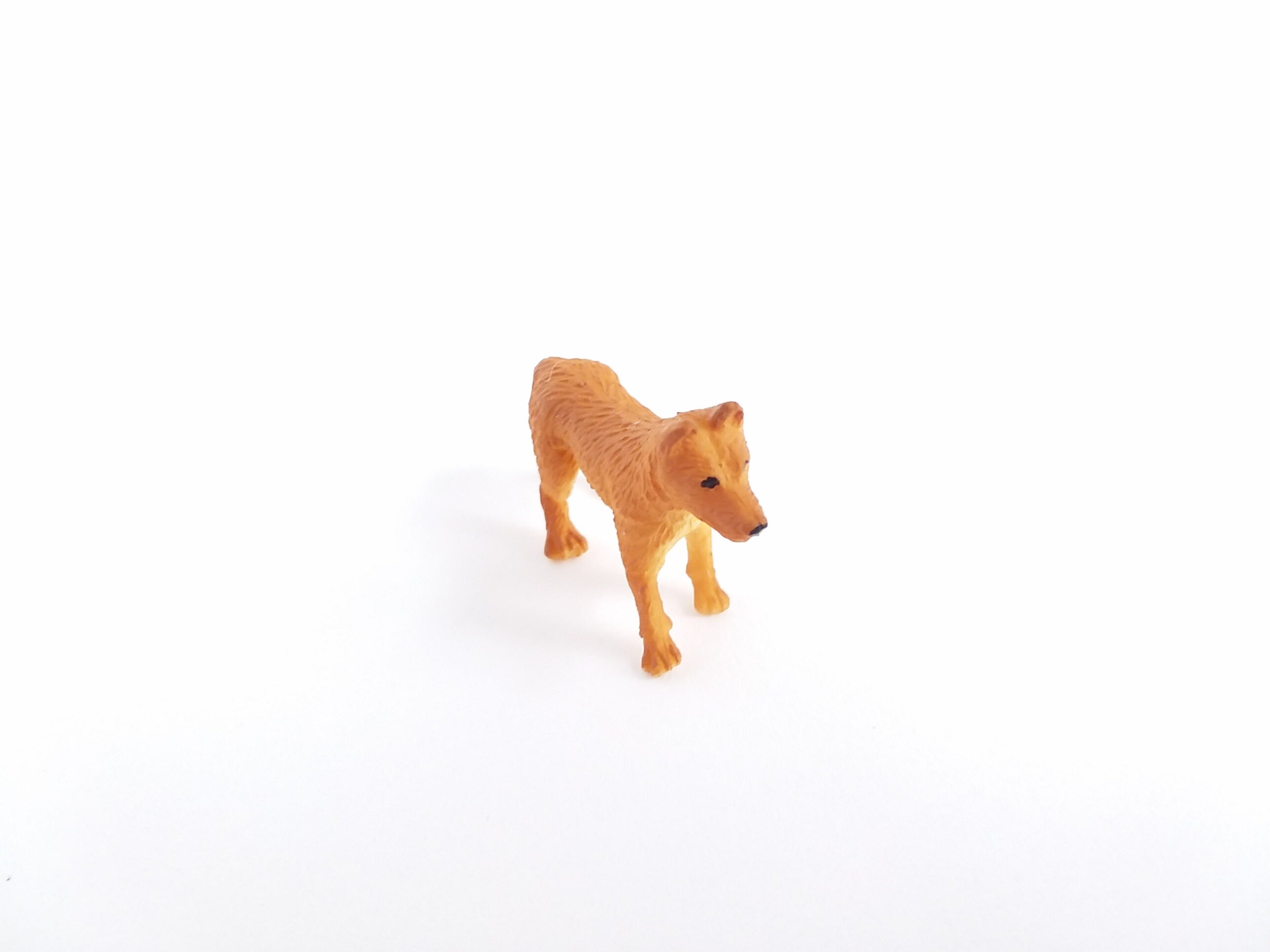 Tiny Dingo Figurine Soft Plastic Dog for Fairy Garden Diorama
