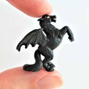 Tiny Arion Figurine - Soft Plastic Mythical Horse for Fairy Garden, Diorama, or Terrarium - Realistic Miniature Fantasy Animal - Mini Figure