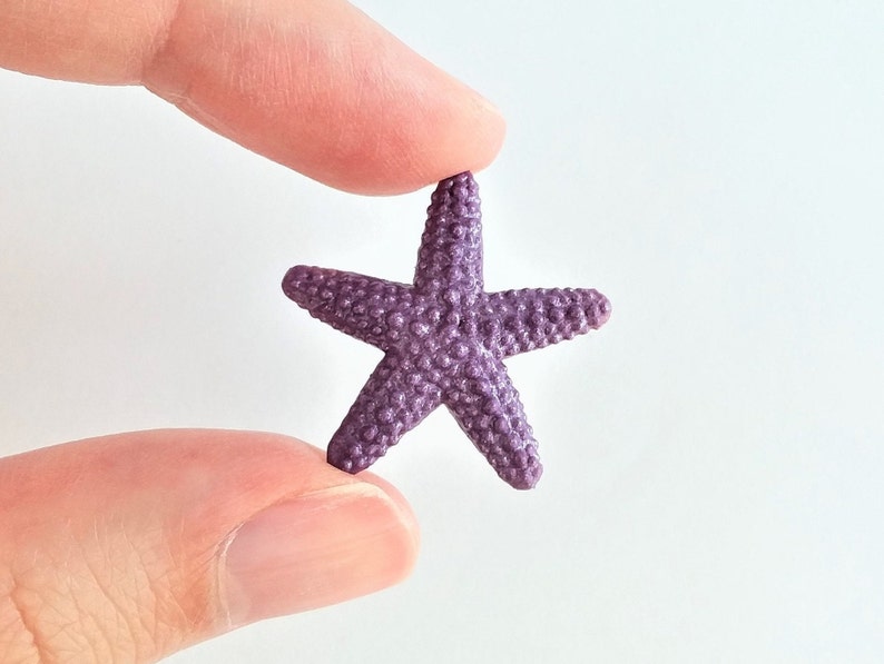 May include: A purple starfish with a textured surface.
